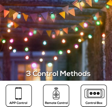 Banord Guirnalda De Luces Inteligentes Para Exteriores Luces De Patio