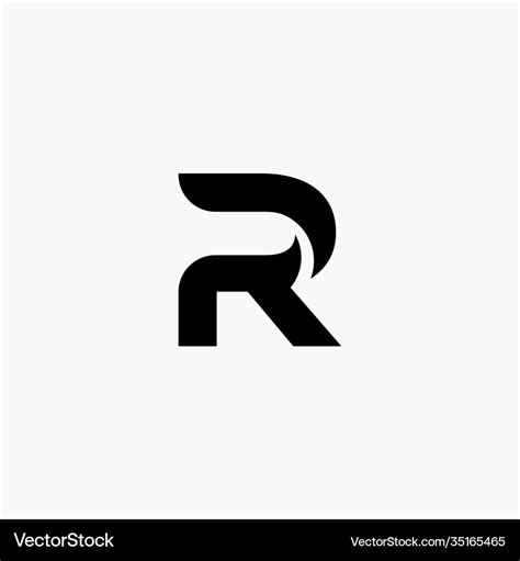 Best initial letter r logo design graphic download