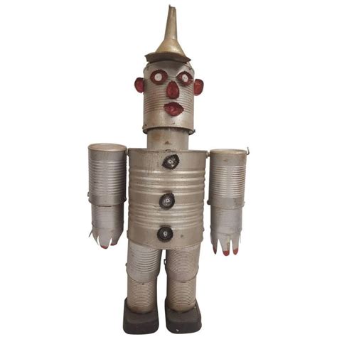 Mid 20th Century Folk Art Figure Of The Tin Man From The Wizard Of Oz Tin Can Art Tin Man