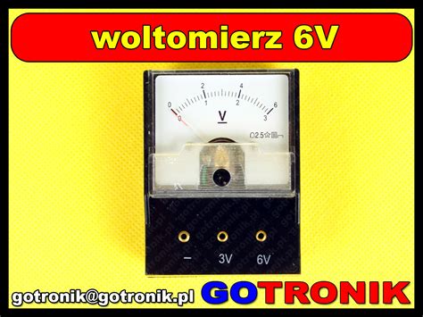 LY0438 Woltomierz Analogowy Szkolny DC Do 6V