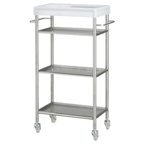 Grundtal Trolley Stainless Steel 48x24x77 Cm Ikea