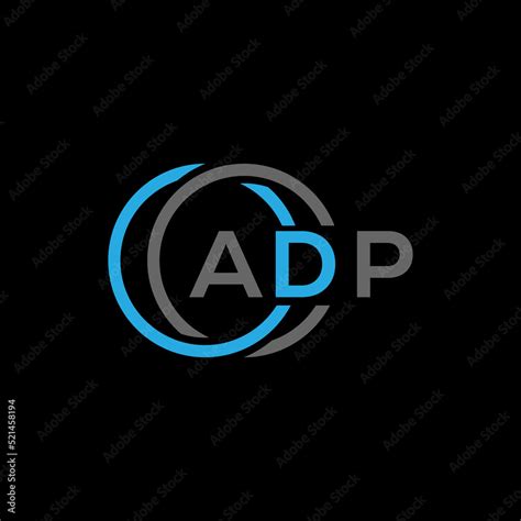 ADP logo monogram isolated on circle element design template, ADP ...