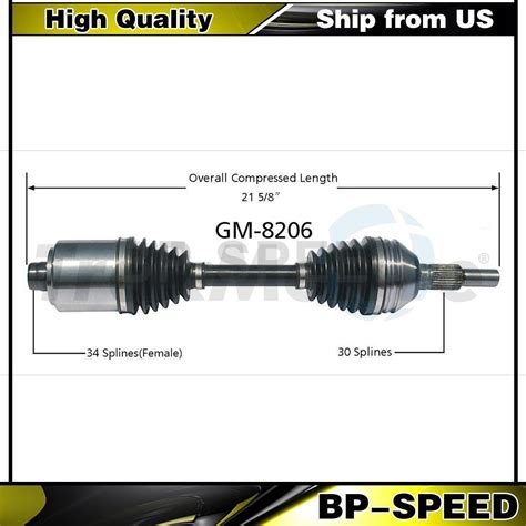 Fits Chevy Malibu X Trakmotive Front Left Cv Axle Shaft Ebay