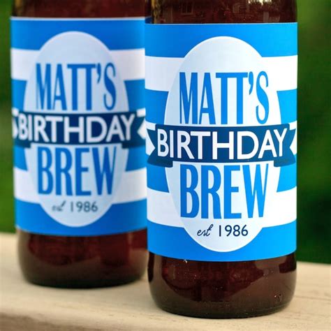 Beer Bottle Labels Etsy