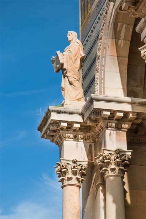 Jereusalem Das Mosaik Auf Dem Portal Der Kirche Aller Nationen