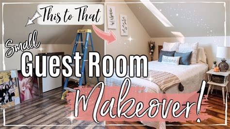 Small Bedroom Makeover Extreme Before And After Room Transformation Affordable Guest Room