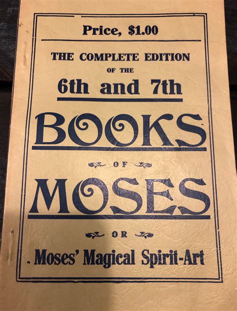 Seven Books Of Moses: 6Th Book Of Moses – ANPBO