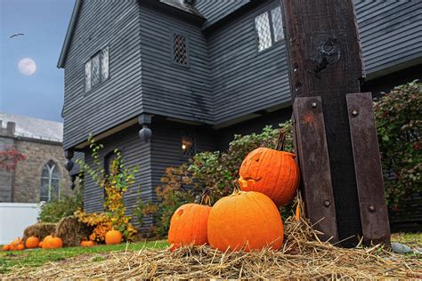 Salem Witch House At Halloween Salem Ma Photograph By Toby Mcguire Fine Art America