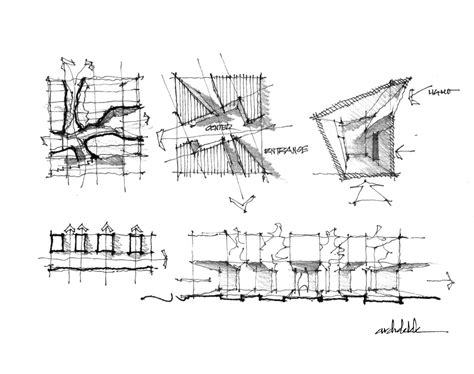 Khoa Vu Double Negative Space Architecture Concept Drawings Diagram Architecture Concept