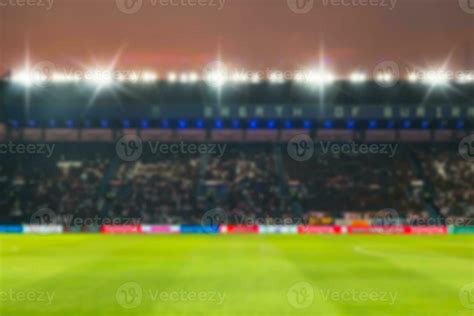 Blurry De Focused Stadium Football Twilight Background 27302372 Stock