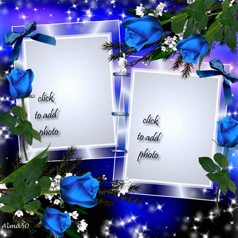 Alma S Picture Frames November January Lovely Blue