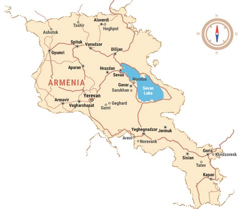 tourist map  armenia mapsrucom