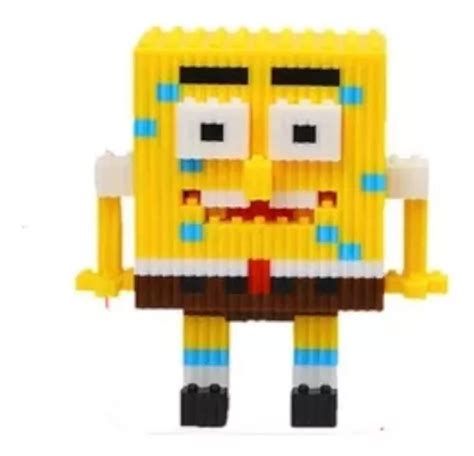 Mini Bloques Bob Esponja Figura Armable D Duz Magic Block Meses Sin