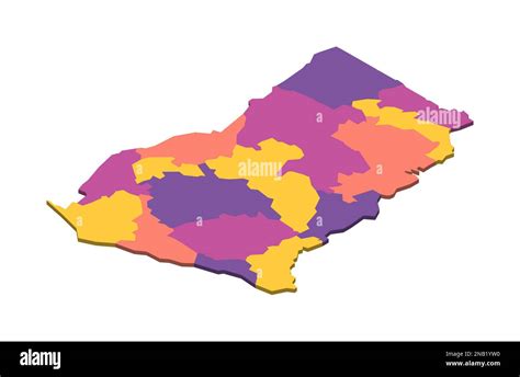 Ghana Mapa Pol Tico De Las Divisiones Administrativas Regiones Mapa