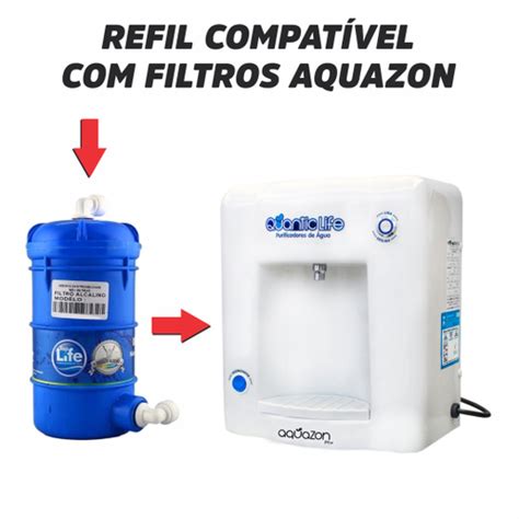 Refil Alcalino Bacteriológico para Purificadores Filtro de Água Top