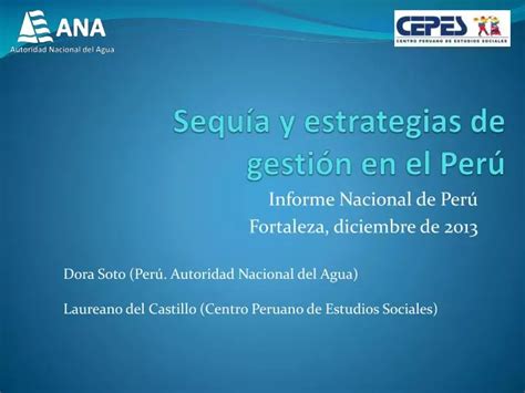 Ppt Sequ A Y Estrategias De Gesti N En El Per Powerpoint