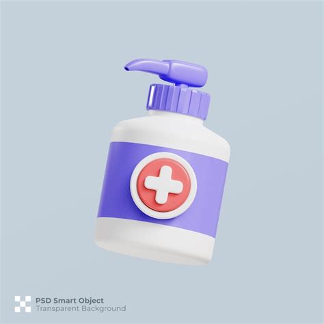 Premium Psd Hand Sanitizer Icon D Render Isolated Premium Psd