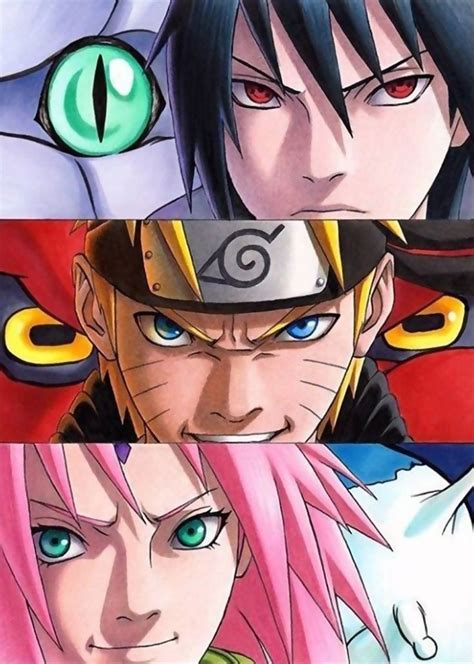 Team 7 Naruto Sasuke And Sakura Naruto Uzumaki Naruto Drawings