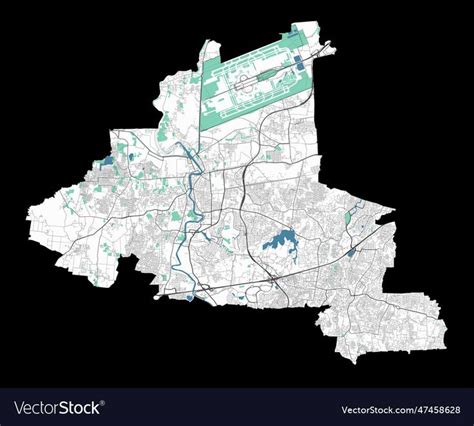 Tangerang map. Detailed map of Tangerang city administrative area ...