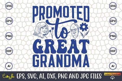 Promoted To Great Grandma Svg Graphic By Artunique Creative Fabrica