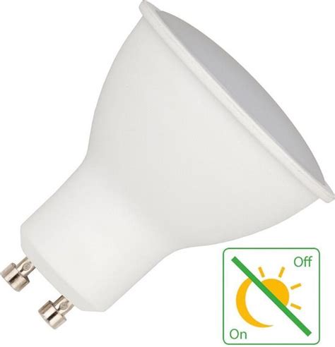 GU10 LED Spot Met Dag Nacht Sensor 4 5W Extra Warm Wit 2700K