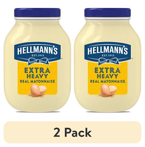 2 Pack Hellmann S Extra Heavy Mayonnaise Jar 4800126540 2218