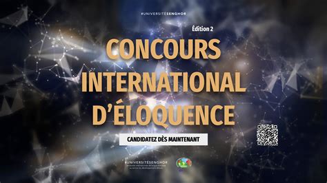 Deuxième édition du concours international déloquence Université Senghor