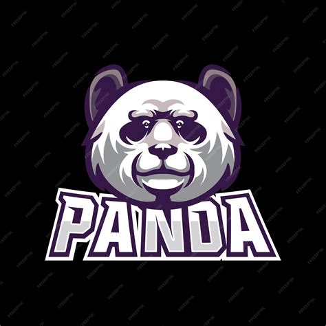 premium vector panda logo