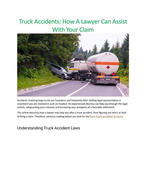 Ppt Best Truck Accident Lawyers Powerpoint Presentation Free