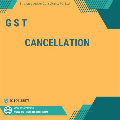 Cancellation Of Gst Registration