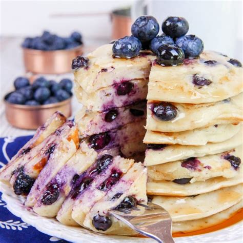 Greek Yogurt Blueberry Pancakes Recipe