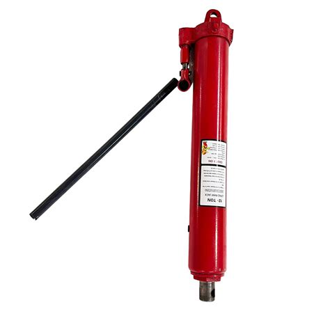 TECHTONGDA Extra Long Engine Crane Lifting Ram Hydraulic Jack 12 Ton