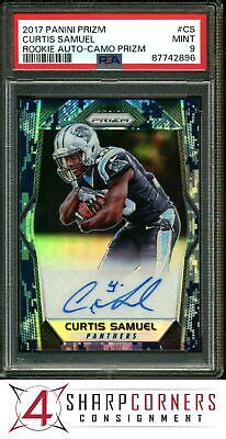 2017 PANINI PRIZM ROOKIE AUTOGRAPHS CAMO CS CURTIS SAMUEL RC 25 POP