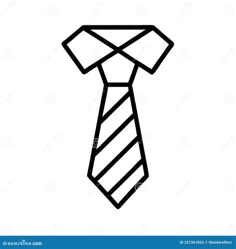 Una Corbata Se Dibuja De Una Manera Muy Simple Imagen de archivo