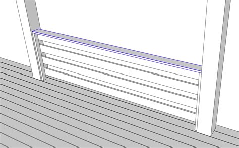 How to Build Horizontal Deck Railing - Plank and Pillow