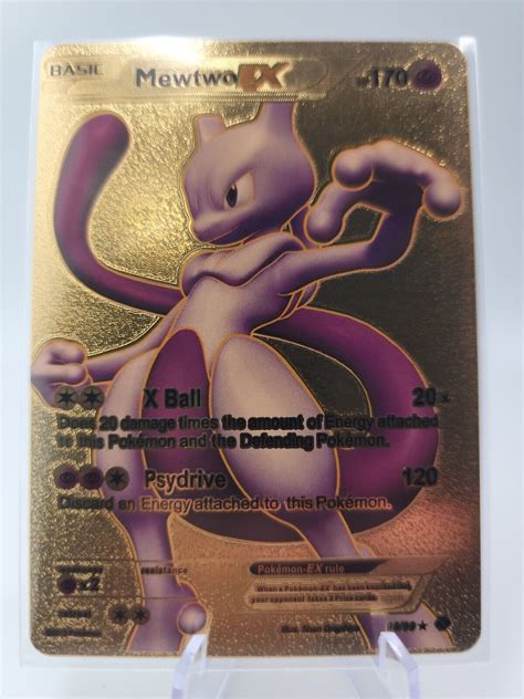 Mavin | Mewtwo Ex Gold Foil Fan Art