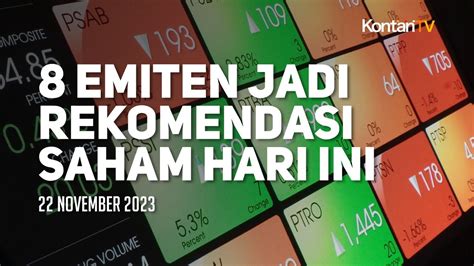 Tengah Pekan Tiba Analis Menyebut Ada Delapan Emiten Jadi Rekomendasi