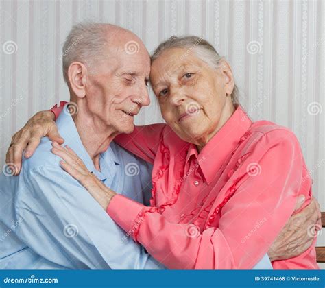 Closeup Portrait Of Smiling Elderly Couple Stock Photo Image 39741468