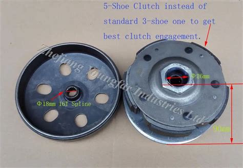 Performance Shoe Rear Clutch Pulley Assembly For Linhai Atv Utv Cuv