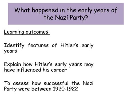 Hitler And The Rise Of The Nazis Teaching Resources