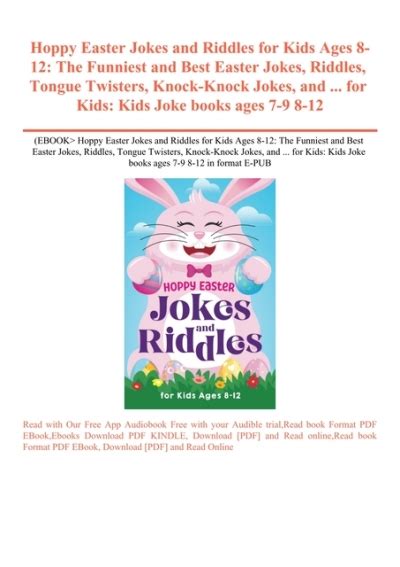 (EBOOK Hoppy Easter Jokes and Riddles for Kids Ages 8-12 The Funniest and Best Easter Jokes ...