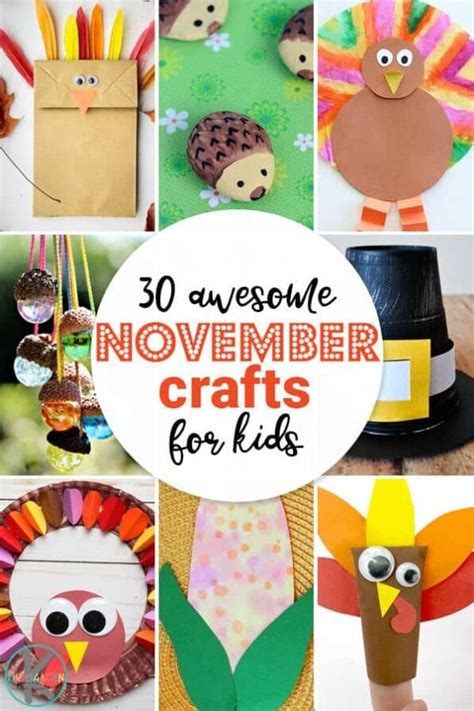 30 Really Fun November Crafts For Kids