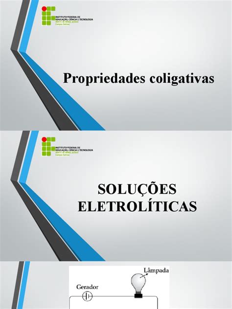 Soluções Eletrolíticas - Soluções Eletrolíticas | PDF