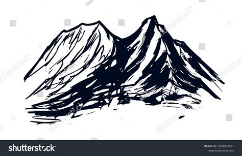 Rocky Mountains Hand Drawn Style Vector Stock Vector (Royalty Free ...