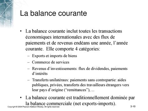 La Balance des paiements ppt télécharger