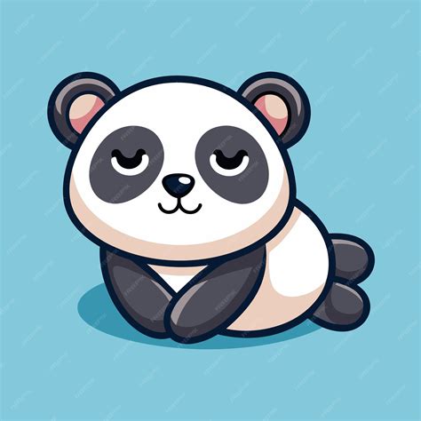 Premium Vector Cute Panda Sleeping Cartoon Vector Icon Illustration