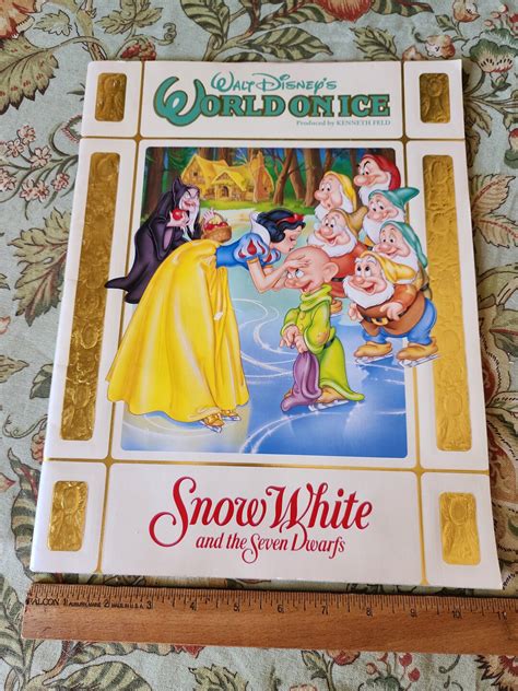 Vintage Walt Disney World On Ice Snow White Show Program Book Etsy