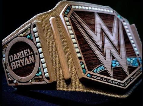 Check Out Photos Of Daniel Bryans New Wooden Wwe Championship Title