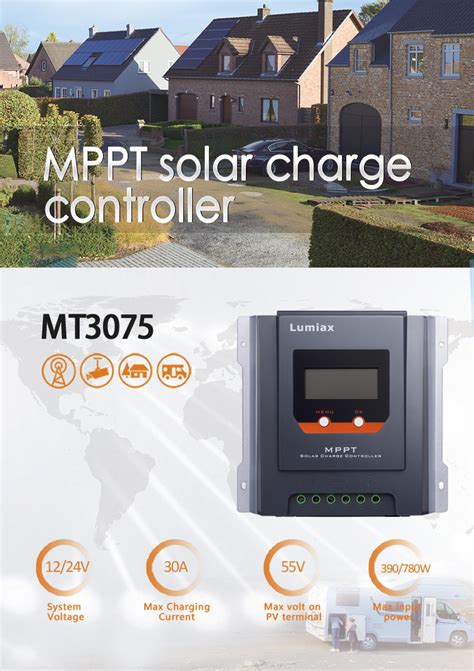 Lumiax A V Auto Rs Mppt Solar Charge Controller A Solar