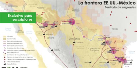 El Mapa De La Frontera Entre M Xico Y Estados Unidos Mapas De El